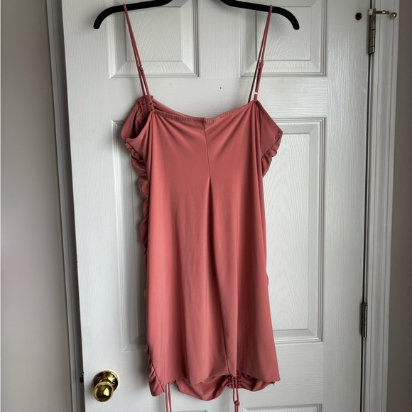 Iris Pink Ruched Mini Dress - Picture 3 of 3